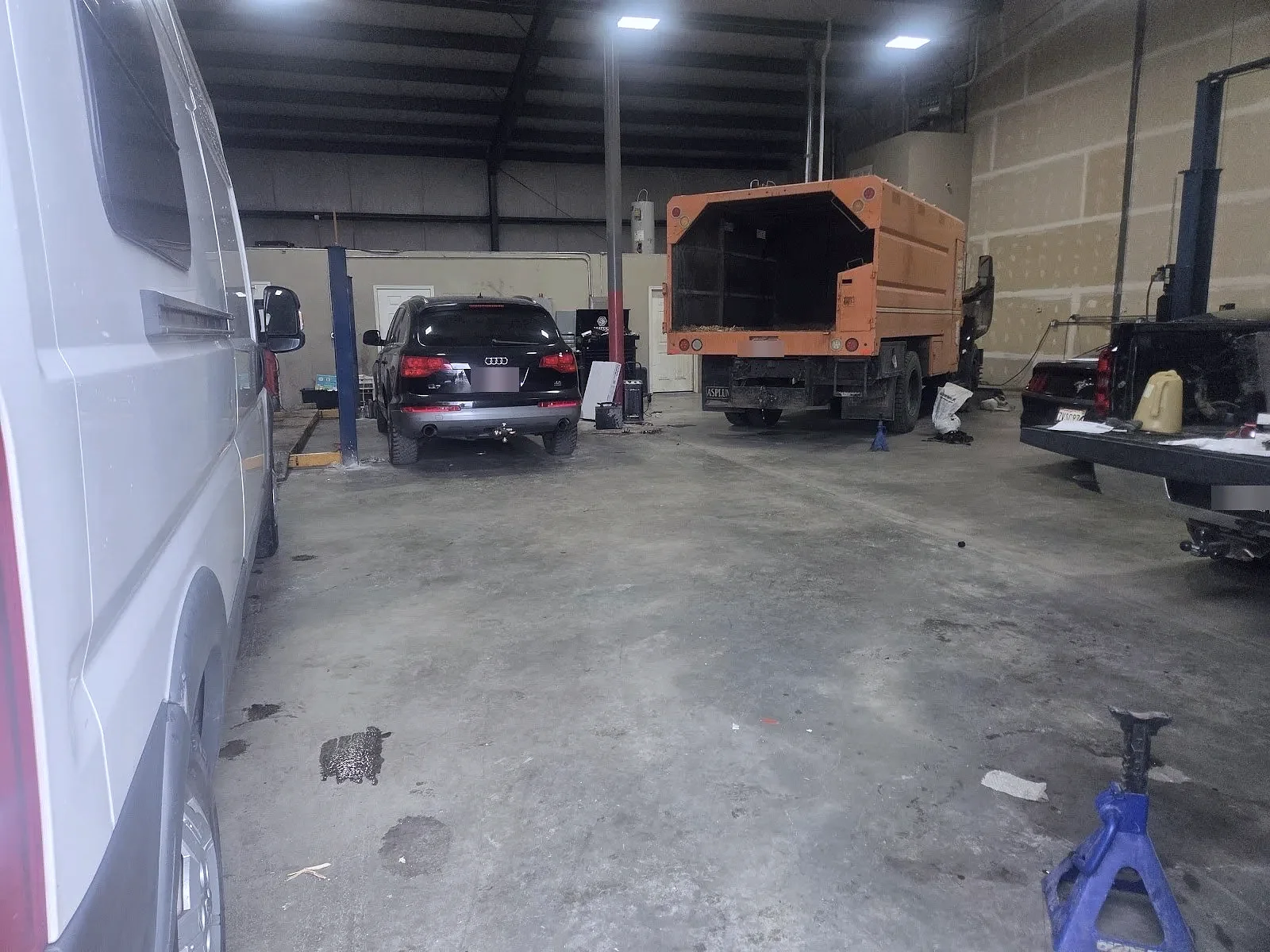 Inside the service bays at The Automotive Shop in Jerome, Idaho