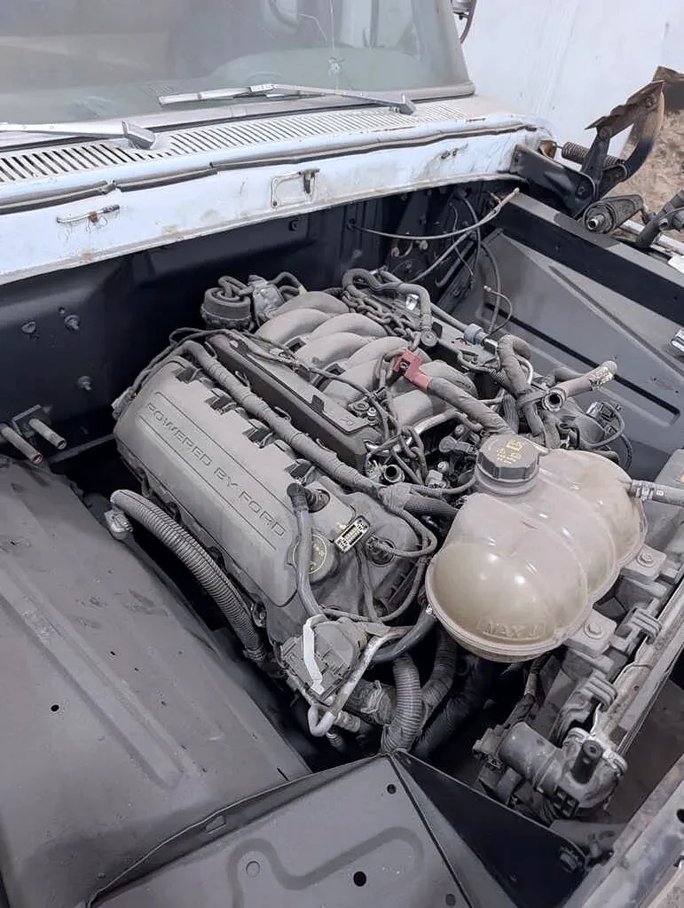 Modern Ford engine swapped into a classic F-100 in Jerome, Idaho