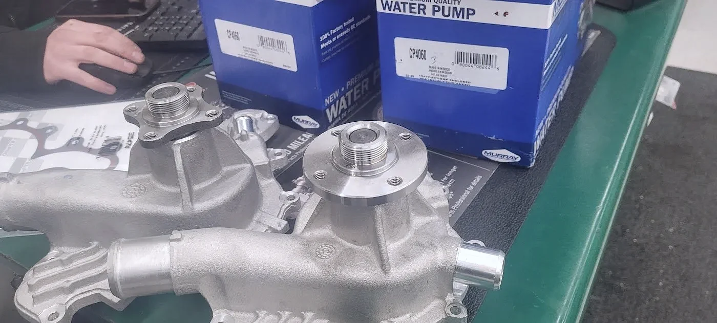 A new water pump for a cooling system repair