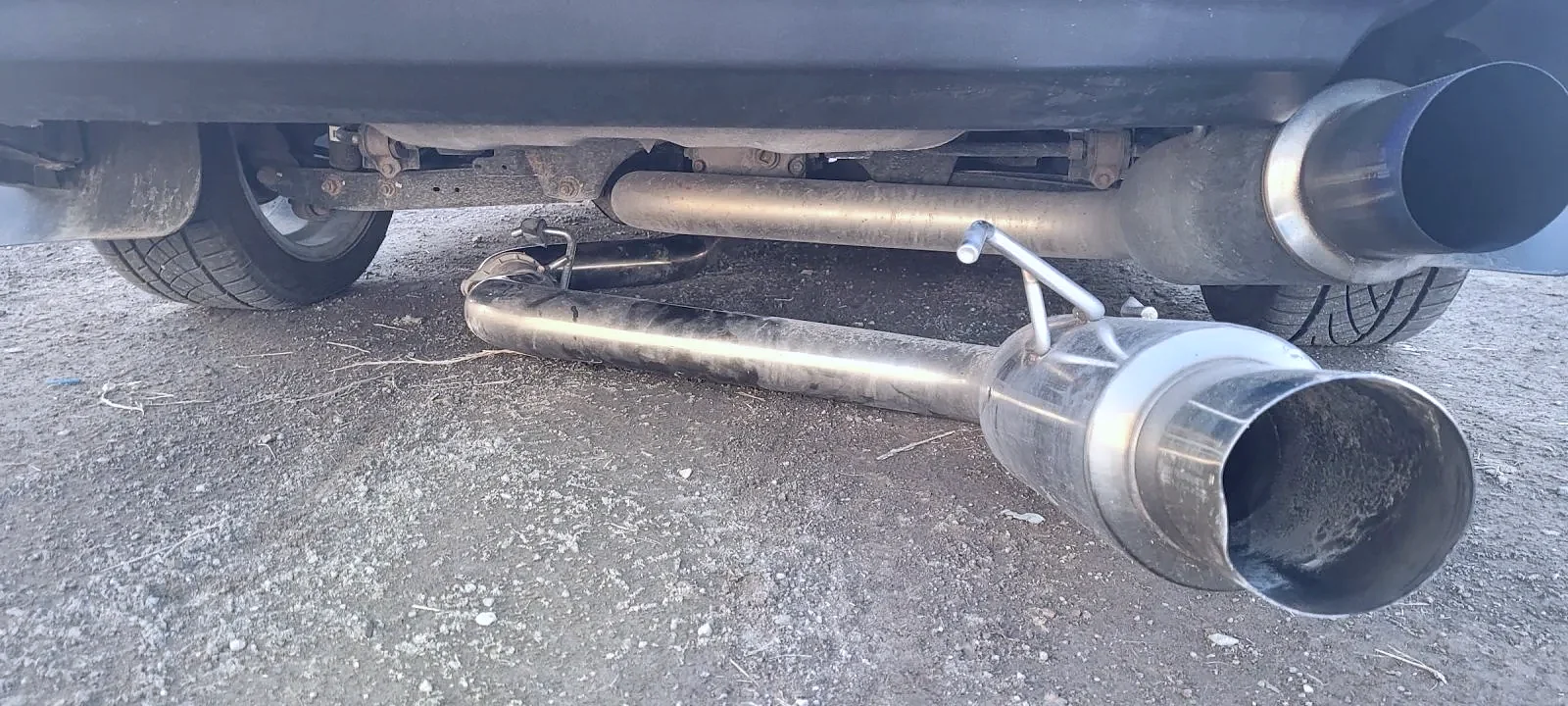 Custom dual exhaust with polished tips in Jerome, Idaho