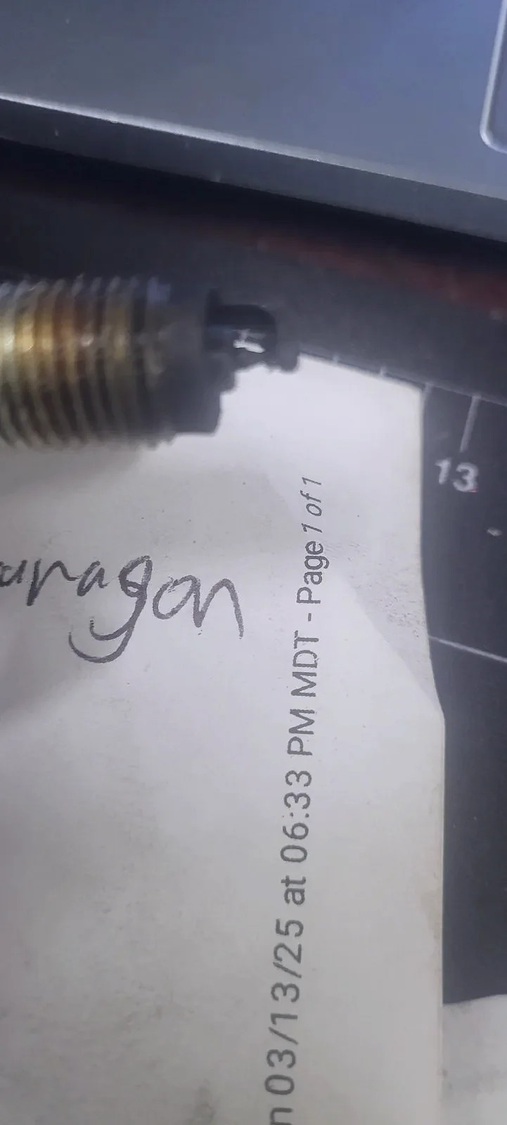 A fuel injector during service in Jerome, Idaho